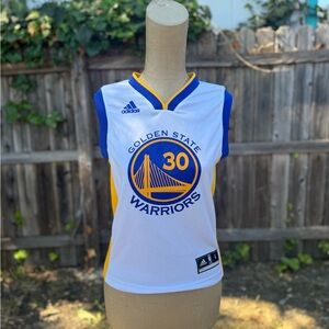Adidas Golden State Warriors Stephen Curry White Jersey